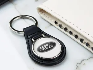 Land Rover Porte-clé Voiture Cuir Chic Look Brillant